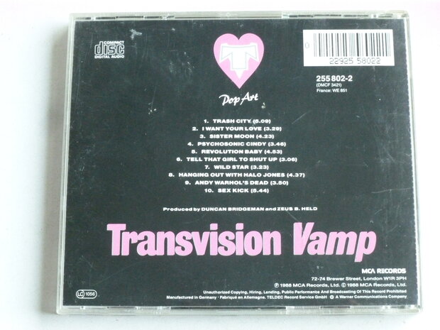 Transvision Vamp - Pop Art