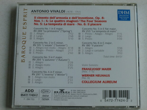 Vivaldi - The Four Seasons etc. - Collegium Aureum