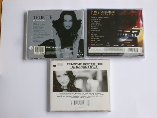 Trijntje Oosterhuis , Strange Fruit, See you as i do (3 CD)