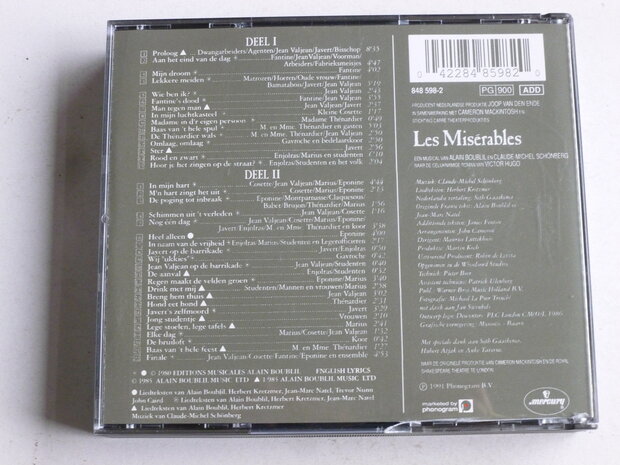 Les Misérables - Orginele Nederlandse musical Versie (2 CD)