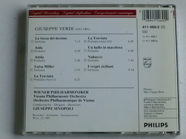 Verdi - Overtures / Giuseppe Sinopoli