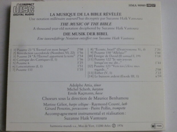 La Musique de la Bible Revelee - S. Haïk Vantoura