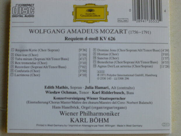 Mozart - Requiem / Karl Böhm