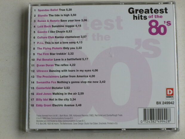 Greatest Hits of the 80's CD2