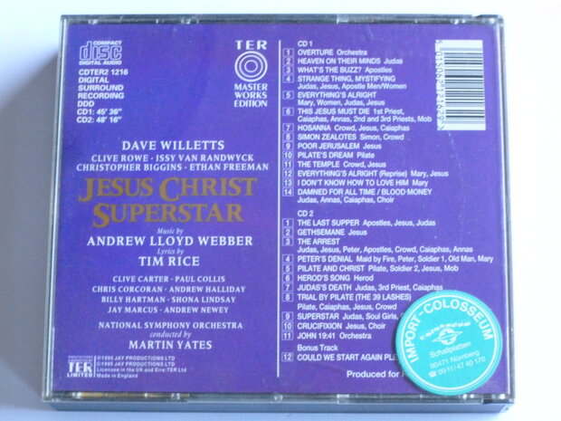 Jesus Christ Superstar - Dave Willetts, Martin Yates (2 CD)