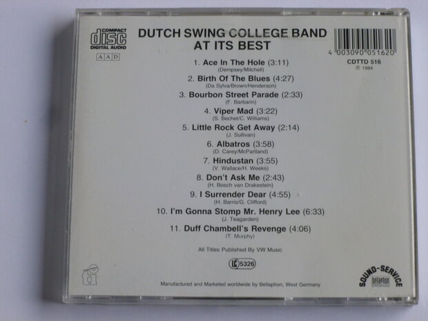 Dutch Swing College Band - at its Best (gesigneerd door de band)