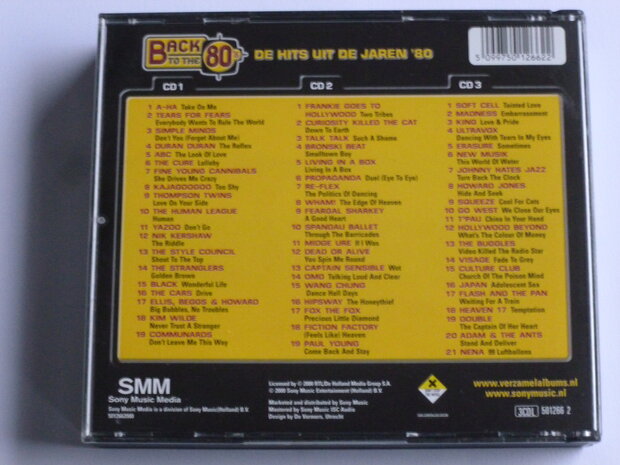 Back to the 80's - De Hits uit de jaren '80 (3 CD) sony