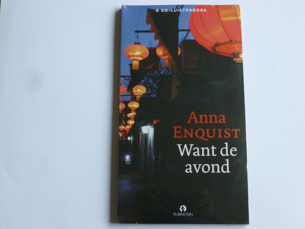 Anna Enquist - Want de Avond (6 CD Luisterboek) Nieuw