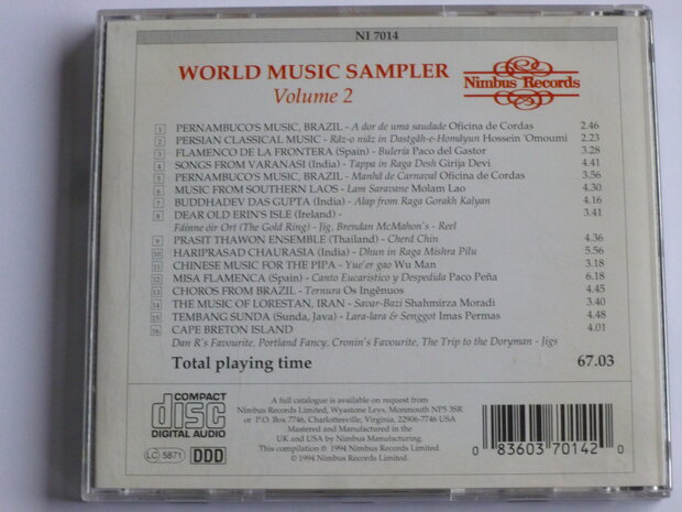 World Music Sampler - volume 2 (nimbus records)