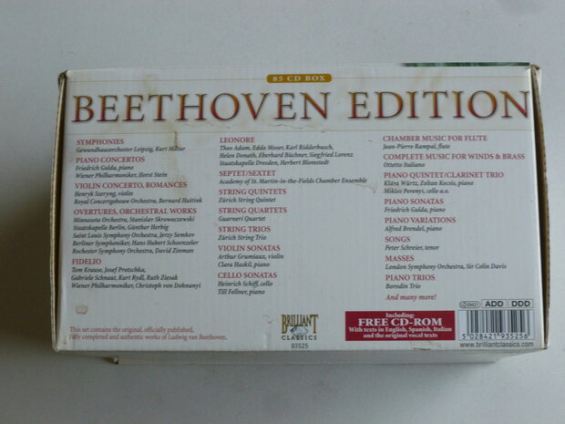 Beethoven Edition - Complete Works (85 CD)