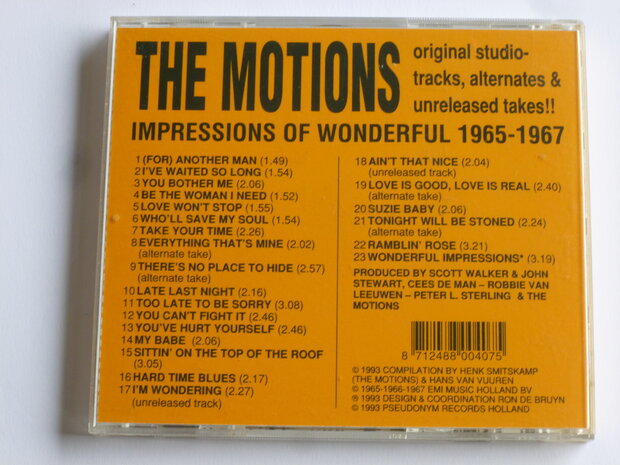 The Motions - Impressions of Wonderful 1965-1967