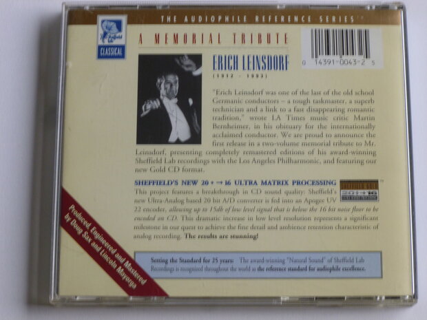 The Sheffield / Erich Leinsdorf Sessions vol.1 (24 karat CD) sheffield lab