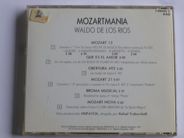 Waldo de los Rios - Mozart Mania