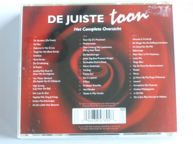 Toon Hermans - De juiste Toon 3 CD Box