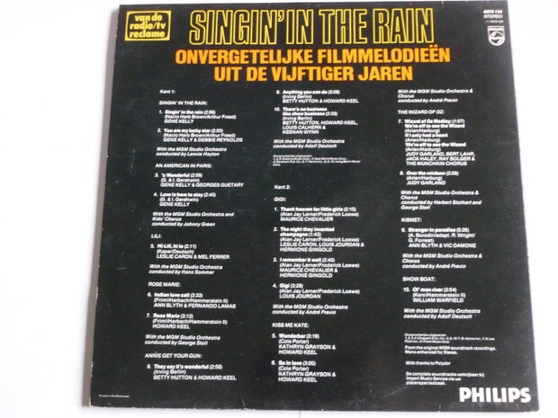 Singin' in the Rain - Onvergetelijke Filmmelodieën (LP)