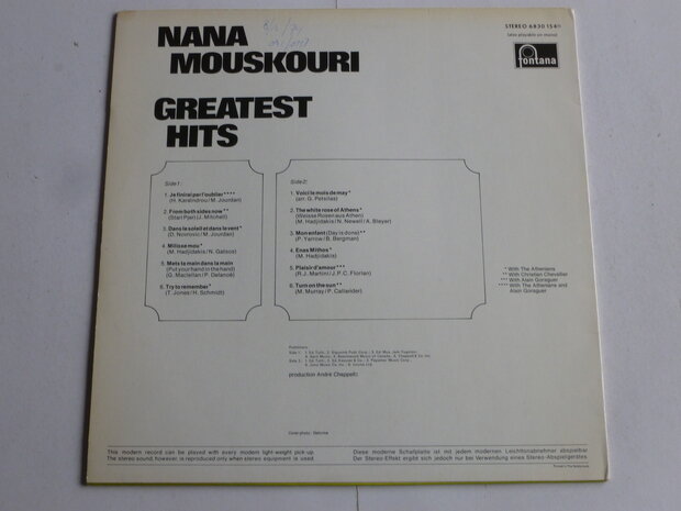 Nana Mouskouri - Greatest Hits (LP)