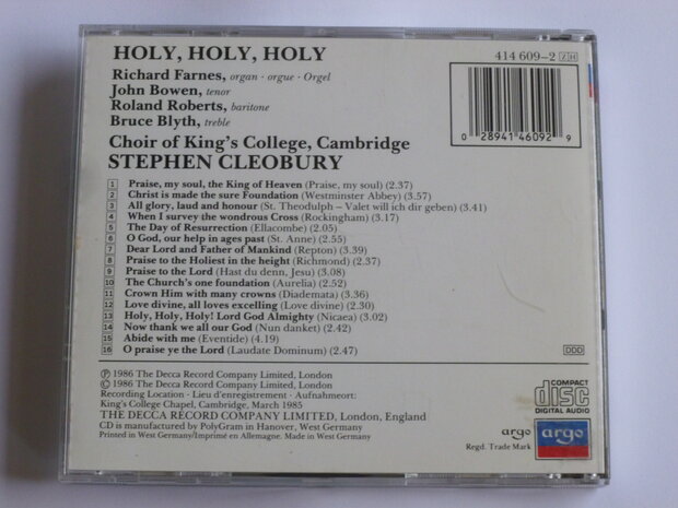 King's College Choir - Holy, Holy, Holy / Stephen Cleobury