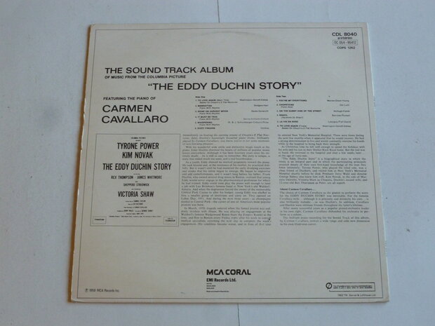 Carmen Cavallaro - The Eddy Duchin Story / The Soundtrack Album (LP) cdl8040