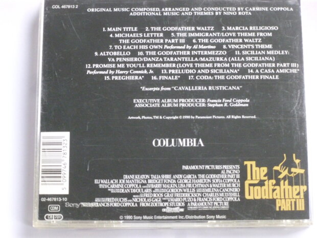 The Godfather part III - Soundtrack / Nino Rota