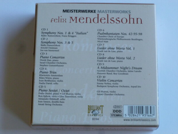 Mendelssohn - Masterworks (10 CD)