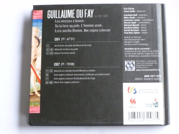 Guillaume Du Fay - Les Messes a Teneur / Cut Circle, Jesse Rodin (2 CD)