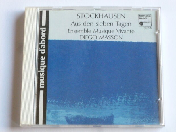 Stockhausen - Aus den sieben Tagen / Diego Masson