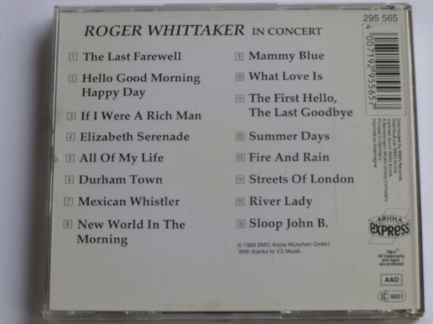 Roger Whittaker - In Concert