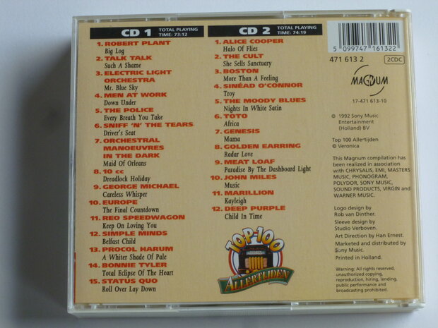 Het Beste uit de Top 100 Allertijden (1992) 2 CD