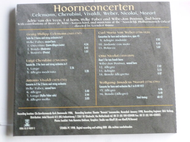 Hoornconcerten - Adrie van der Veen, Hylke Faber, Postma