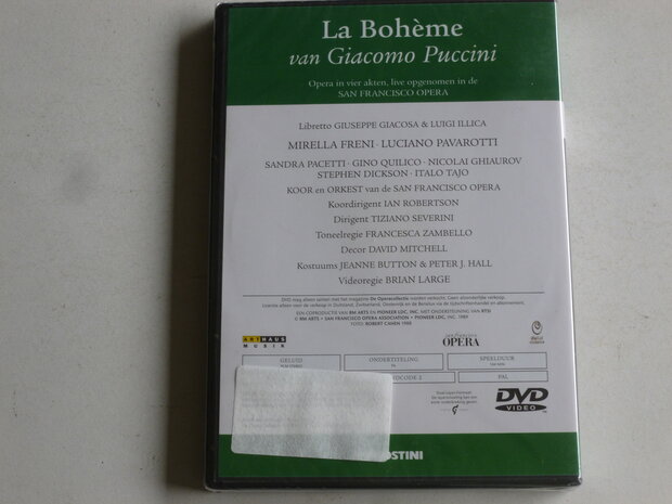 Puccini - La Boheme / Severini, Pavarotti, Freni (DVD) Nieuw