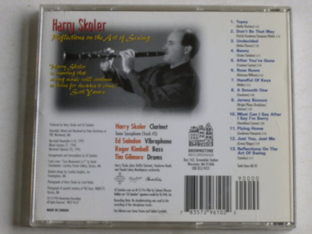 Harry Skoler - Reflections on the Art of Swing