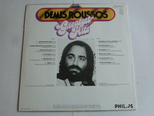 Demis Roussos - Greatest Hits (philips) LP 9199752