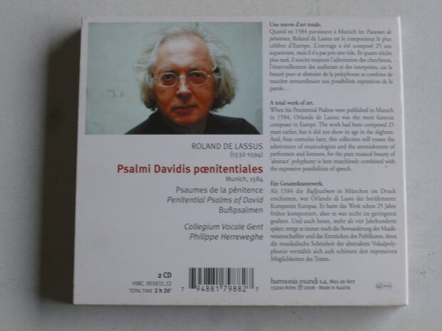 Roland de Lassus - Psalmi Davidis Poenitentiales / Herreweghe (2 CD)