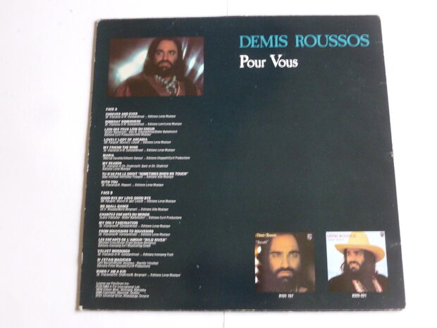 Demis Roussos - Pour Vous (gesigneerd) LP