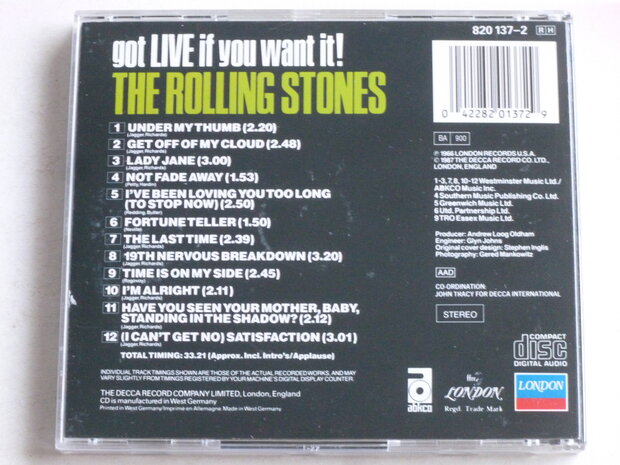 The Rolling Stones - Got Live if you want it! 