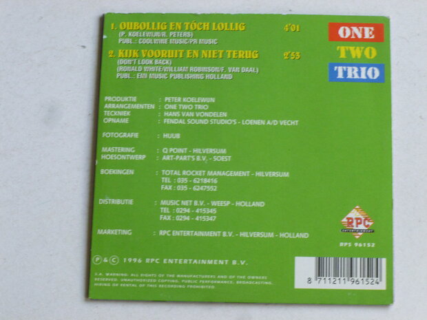 One Two Trio - Oubollig en toch lollig (CD Single)