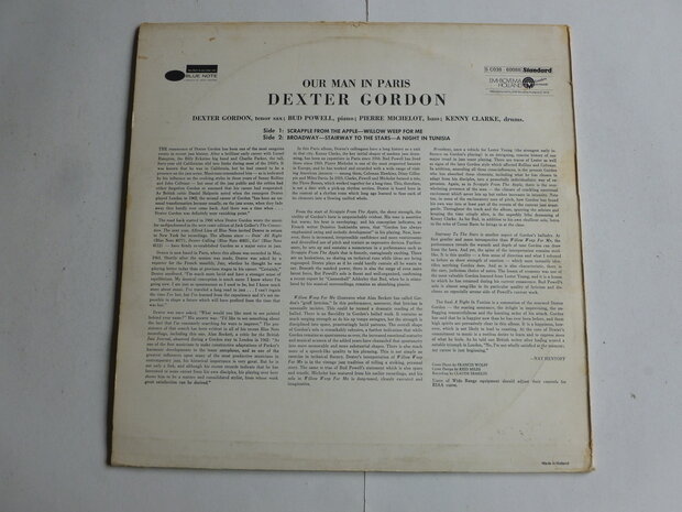 Dexter Gordon - Our man in Paris (LP) Blue Note 