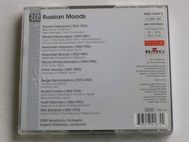 Russian Moods - USSR Symp. Orch. / Evgeny Svetlanov (2 CD)