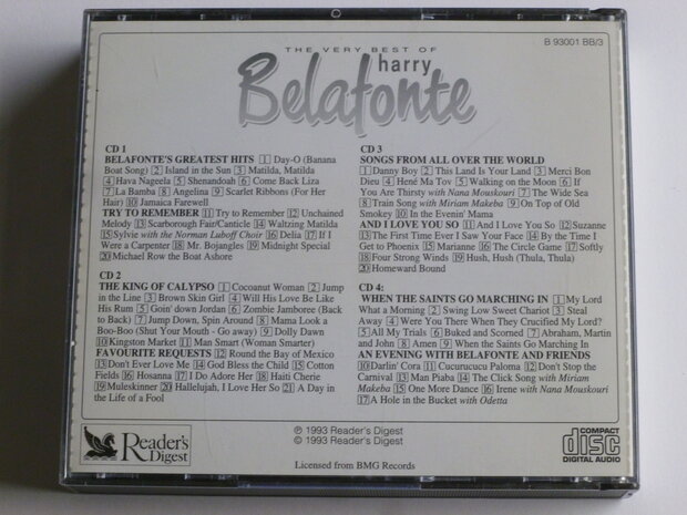 Harry Belafonte - The very best of Harry Belafonte (4 CD)