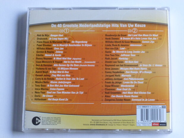 De 40 Grootste Nederlandstalige hits van uw keuze  (2 CD)