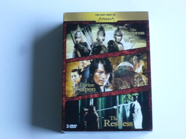 The very best of Amazia / Empress and the warriors, divine weapon, restless (3 DVD)