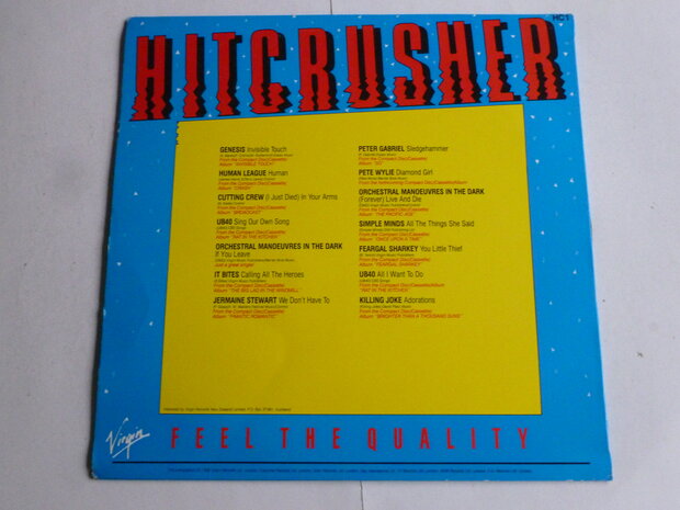 Hitcrusher - various artists (virgin) LP