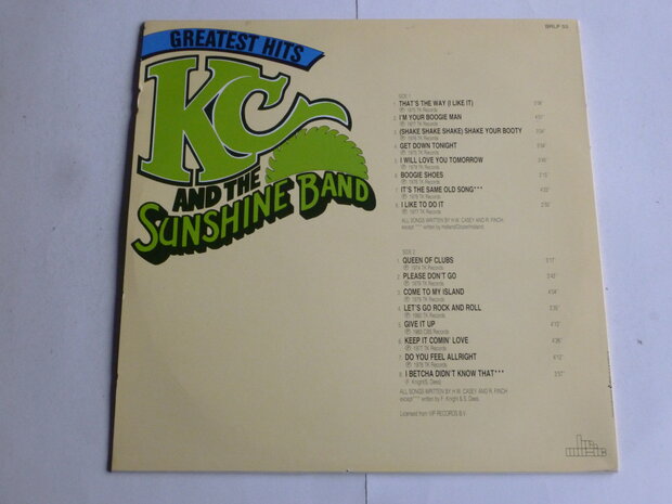 KC and the Sunshine Band - Greatest Hits (LP) brlp53