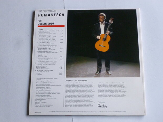 Jan Goudswaard - Romanesca (LP)