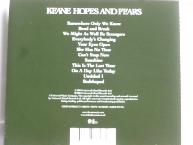 Keane - Hopes and Fears (special Edition)