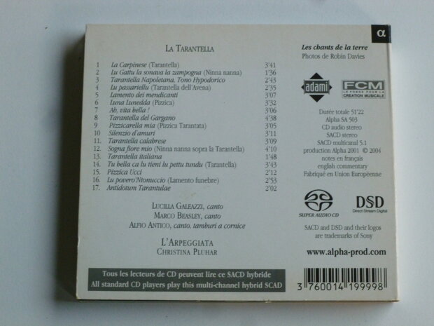 La Tarantella - Antidotum Tarantulae / Christina Pluhar (SACD)