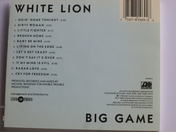 White Lion - Big Game