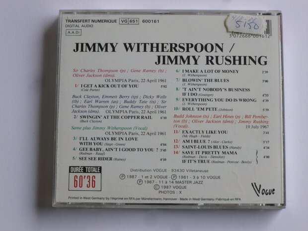 Jimmy Witherspoon / Jimmy Rushing - Jimmy & Jimmy