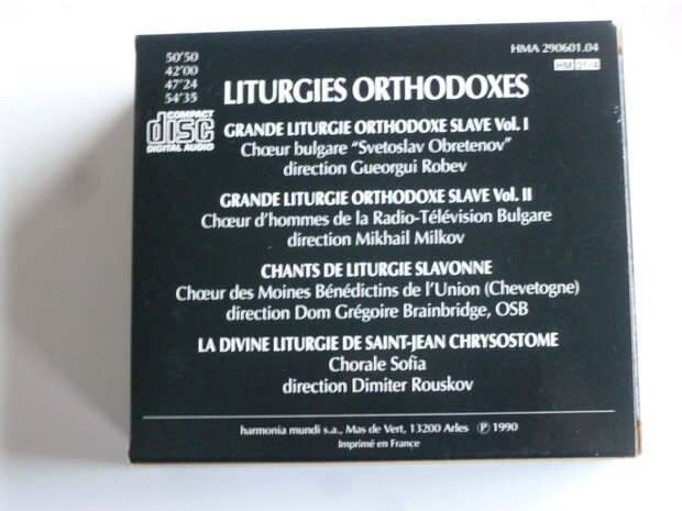 Liturgies Othodoxes - Grande Liturgie Orth. slave vol 1, ii, Liturgie Slavonne, saint-jean Chrysostome (4 CD)