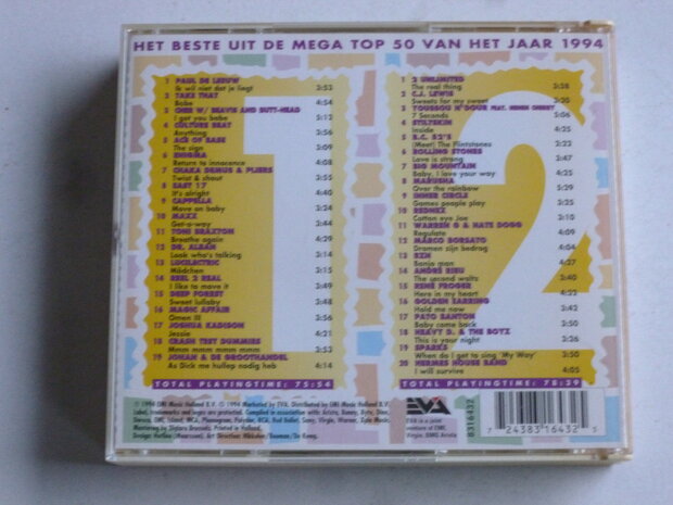 Mega Top 50 '94 (2 CD)